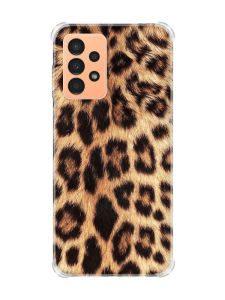 Чохол з потовщеними кутами на Samsung Galaxy A13 4G :: Леопардовий дизайн (принт 383)