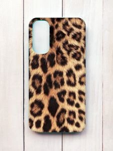 Матовий чохол на Samsung A34 5G Бірюзовий :: Леопардовий дизайн (принт 383)