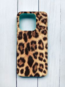 Матовий чохол на Xiaomi Redmi 12C Бірюзовий :: Леопардовий дизайн (принт 383)