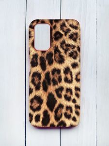 Матовий чохол на Xiaomi Redmi 9T Червоний :: Леопардовий дизайн (принт 383)