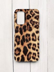 Матовий чохол на Xiaomi Redmi 9T Чорний :: Леопардовий дизайн (принт 383)