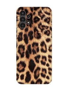 Матовий чохол з рожевими боками на Samsung A13 4G :: Леопардовий дизайн (принт 383)