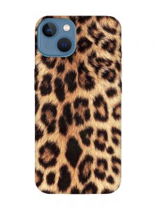 Матовий чохол з чорними боками на Apple iPhone 13 :: Леопардовий дизайн (принт 383)