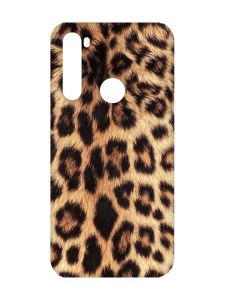 Матовий чохол з чорними боками на Xiaomi Redmi Note 8 :: Леопардовий дизайн (принт 383)