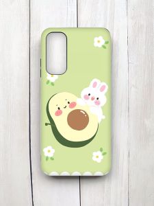 Матовий чохол з чорними боками на Samsung Galaxy A05s (A057) :: Авокадо і зайченя (принт 311)