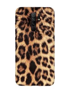 Матовий чохол з червоними боками на Xiaomi Redmi Note 8 Pro :: Леопардовий дизайн (принт 383)