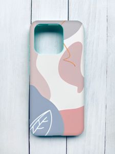 Матовий чохол з бірюзовими боками на Xiaomi Redmi 12C :: Кольоровий фон (принт 61)