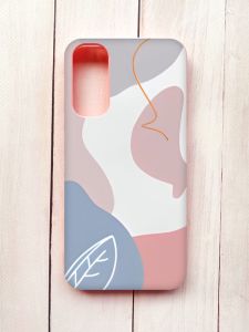 Матовий чохол з рожевими боками на Samsung A34 5G :: Кольоровий фон (принт 61)