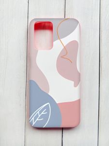 Матовий чохол з рожевими боками на Xiaomi Redmi 10 :: Кольоровий фон (принт 61)