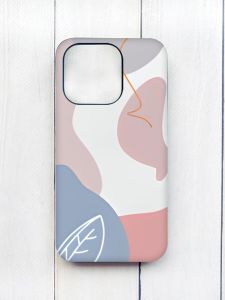 Матовий чохол з чорними боками на iPhone 15 Plus :: Кольоровий фон (принт 61)