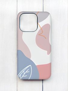 Матовий чохол з чорними боками на iPhone 15 Pro :: Кольоровий фон (принт 61)