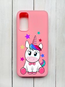 Матовий чохол на Samsung Galaxy A14 5G Рожевий :: Єдиноріг (принт 102)