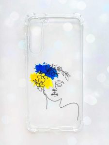 Чохол з потовщеними кутами на Samsung Galaxy S23 Plus :: Українка Арт (принт 3)