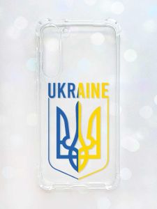 Чохол з потовщеними кутами на Samsung Galaxy S23 Plus :: Тризуб (патріотичний принт 254)