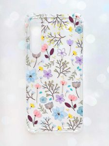 Чохол з потовщеними кутами на Samsung Galaxy S23 Plus :: Квітковий фон (принт 267)