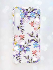 Чохол з потовщеними кутами на Samsung Galaxy S23 Plus :: Квітковий малюнок (принт 272)