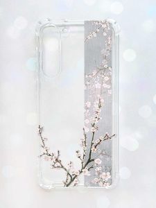 Чохол з потовщеними кутами на Samsung Galaxy S23 Plus :: Квітуча сакура (принт 285)