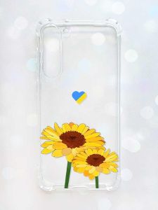 Чохол з потовщеними кутами на Samsung Galaxy S23 Plus :: Жовті квіти (принт 364)