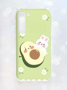 Чохол з потовщеними кутами на Samsung Galaxy S23 Plus :: Авокадо і зайченя (принт 311)