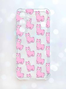 Чохол з потовщеними кутами на Samsung Galaxy S23 FE :: Лами рожеві (принт 101)