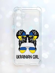 Чохол з потовщеними кутами на Samsung Galaxy S23 FE :: Українська дівчина (принт 113)