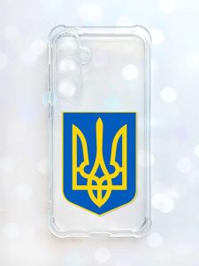 Чохол з потовщеними кутами на Samsung Galaxy S23 FE :: Тризуб Україна (принт 256)