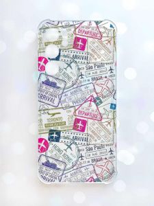 Чохол з потовщеними кутами на Samsung Galaxy S23 FE :: Подорожі. Штампи (принт 316)