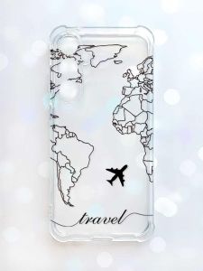 Чохол з потовщеними кутами на Samsung Galaxy S23 FE :: Карта. Контур (принт 330)