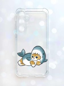 Чохол з потовщеними кутами на Samsung Galaxy S23 FE :: Котик акула (принт 355)