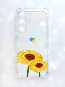 Чохол з потовщеними кутами на Samsung Galaxy S23 FE :: Жовті квіти (принт 364)