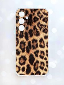 Чохол з потовщеними кутами на Samsung Galaxy S23 FE :: Леопардовий дизайн (принт 383)