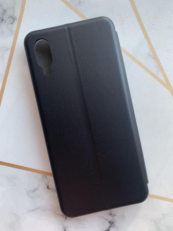 Чохол-книжка з малюнком для Samsung Galaxy A02/A022 (2021) Чорний :: Квіткова ідилія (принт 382)