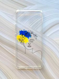 Прозорий чохол на Motorola Moto G72 :: Українка Арт (принт 3)