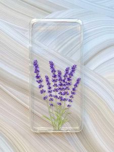 Прозорий чохол на Motorola Moto G72 :: Лаванда (принт 28)