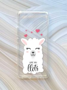 Прозорий чохол на Motorola Moto G72 :: Лама (принт 94)