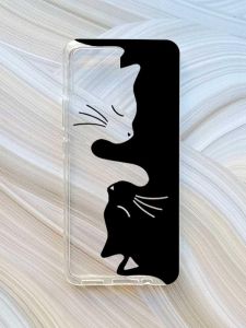 Прозорий чохол на Motorola Moto G72 :: Котики (принт 118)
