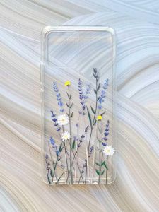 Прозорий чохол на Motorola Moto G72 :: Польові квіти (принт 270)