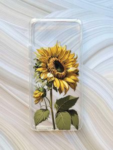 Прозорий чохол на Motorola Moto G72 :: Соняшник (принт 274)