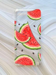 Прозорий чохол на Motorola Moto G72 :: Скибки кавуна (принт 342)