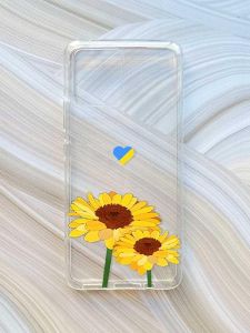 Прозорий чохол на Motorola Moto G72 :: Жовті квіти (принт 364)