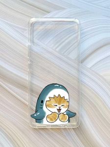 Прозорий чохол на Motorola Moto G72 :: Котик Акула (принт 376)