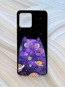 Чохол на Motorola Moto G72 :: Фіолетова кішка (принт 361)