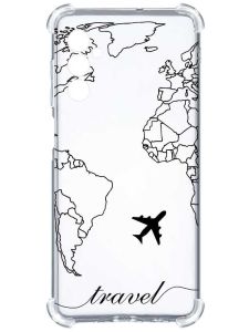 Чохол з потовщеними кутами на Samsung Galaxy S24 :: Карта. Контур (принт 330)