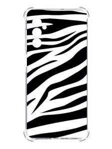 Чохол з потовщеними кутами на Samsung Galaxy S24 :: Фон Зебра (принт 92)