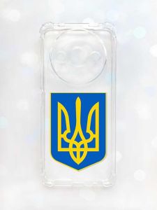 Чохол з потовщеними кутами на Xiaomi Redmi A3 :: Тризуб Україна (принт 256)