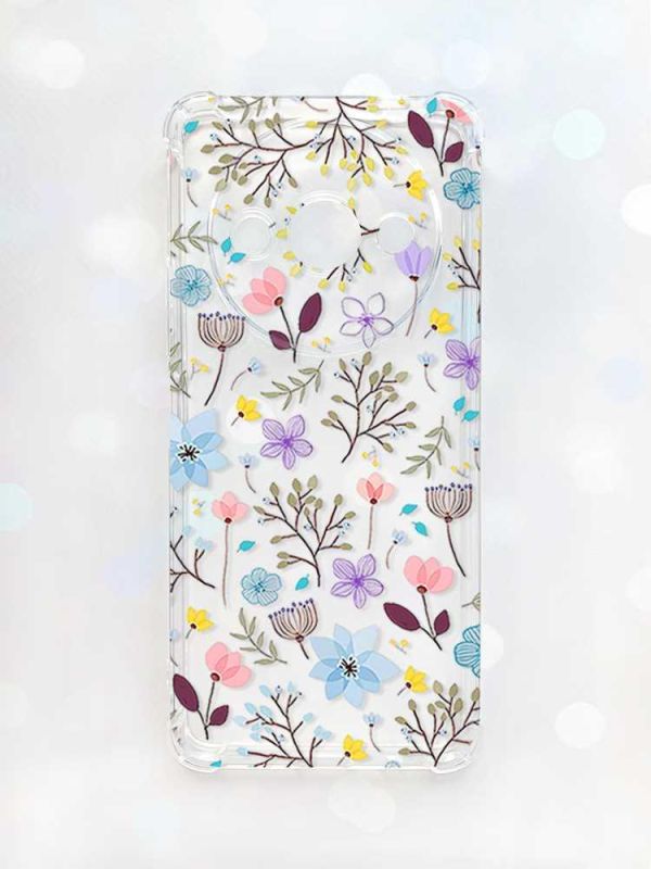 Чохол з потовщеними кутами на Xiaomi Redmi A3 :: Квітковий фон (принт 267)