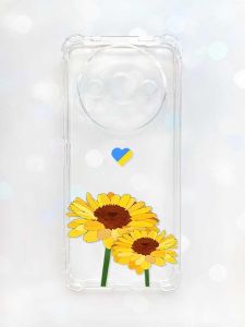 Чохол з потовщеними кутами на Xiaomi Redmi A3 :: Жовті квіти (принт 364)