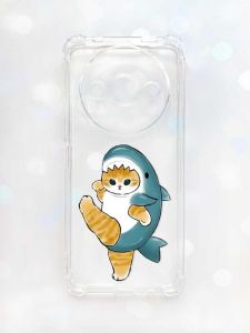 Чохол з потовщеними кутами на Xiaomi Redmi A3 :: Котик акула (принт 380)