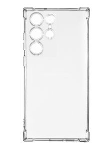 Прозорий силіконовий чохол з потовщеними кутами на Samsung Galaxy S24 Ultra