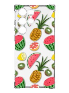 Чохол з потовщеними кутами на Samsung Galaxy S24 Ultra :: Фруктовий мікс (принт 347)